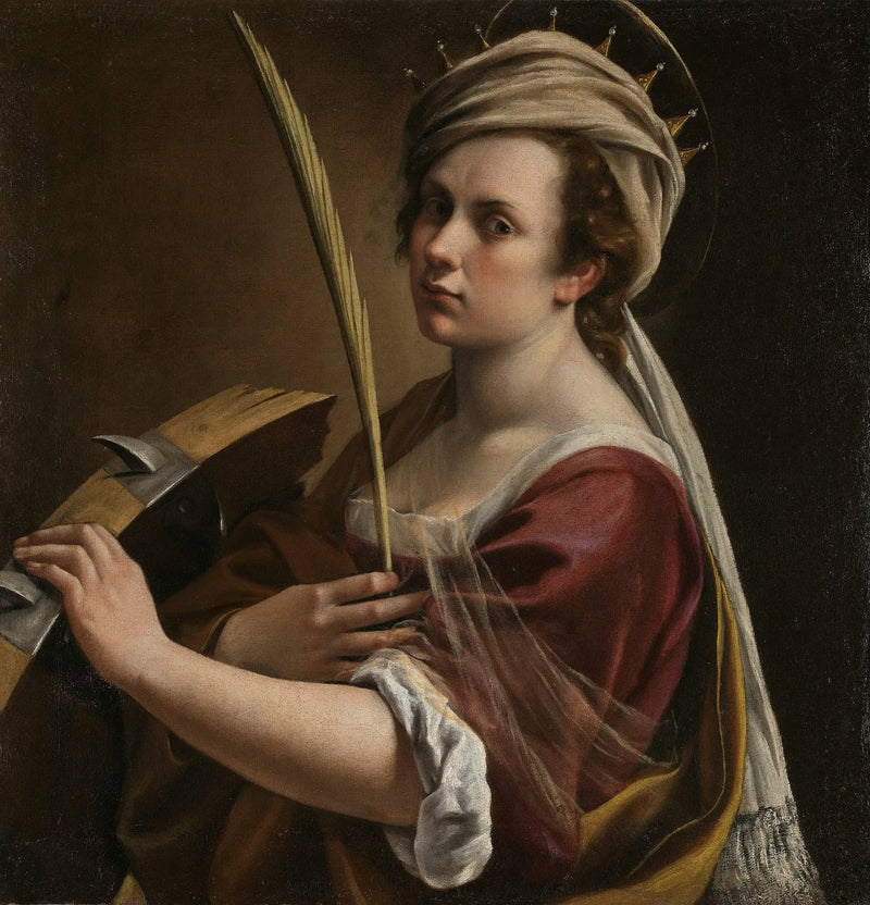 Autorretrato com Santa Catarina de Alexandria - Artemisia Gentileschi