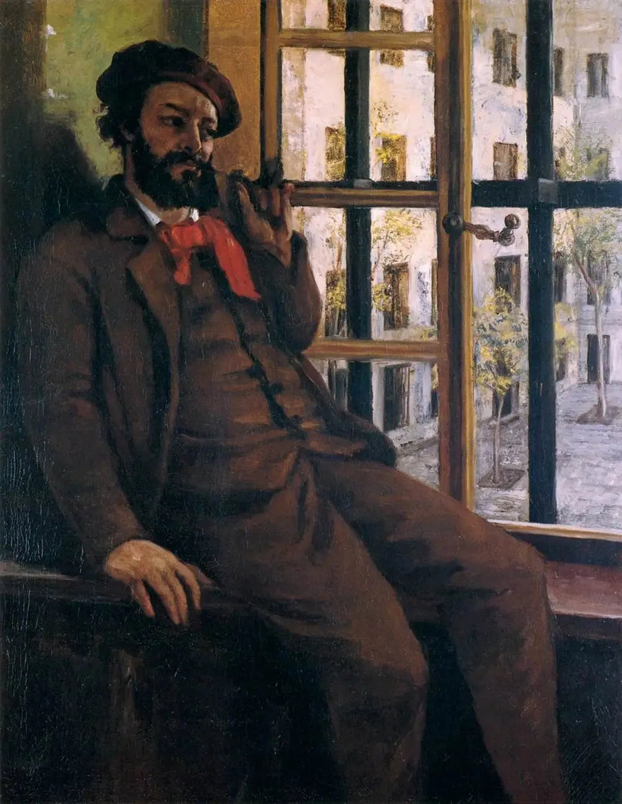Autorretrato em Sainte-Pélagie - Gustave Courbet