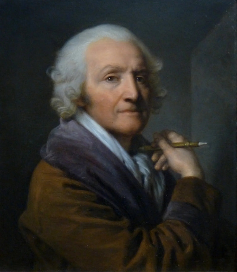 Auto-retrato idoso - Jean-Baptiste Greuze