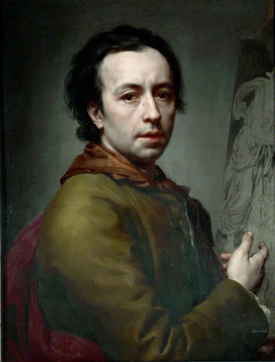 Autoportrait - Anton Raphael Mengs image 1 copie peinte à la main à l’huile