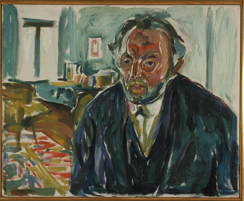 Autorretrato após a gripe espanhola - Edvard Munch
