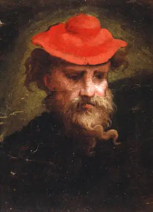Auto-retrato com boina vermelha - Parmigianino