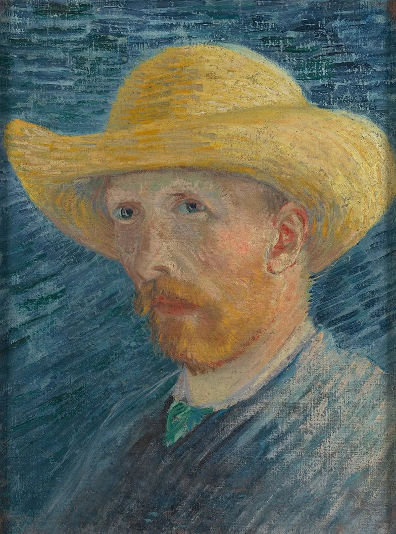 Autorretrato com chapéu de palha - Vincent van Gogh