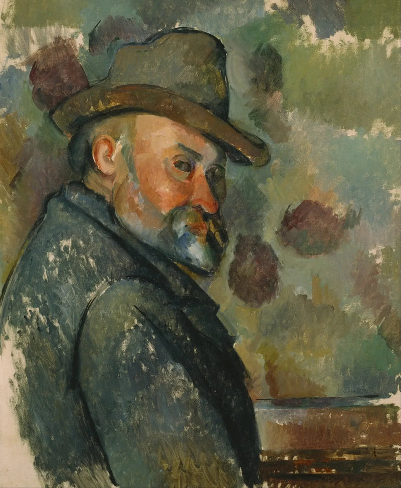 Autorretrato com chapéu - Paul Cézanne