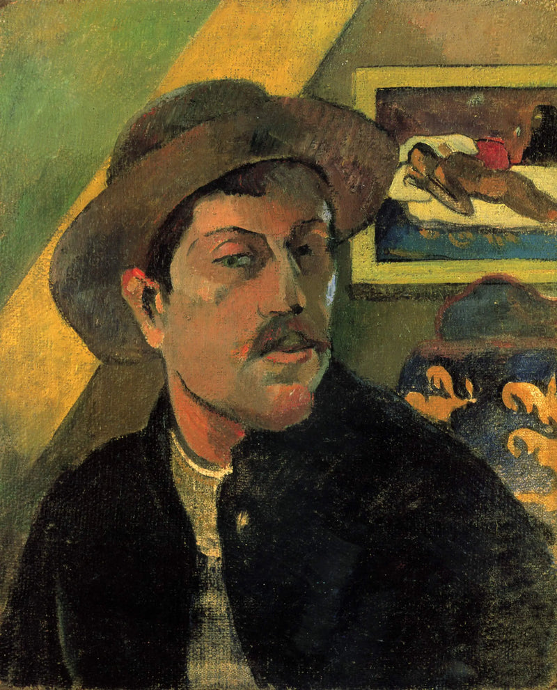 Autorretrato com chapéu - Paul Gauguin