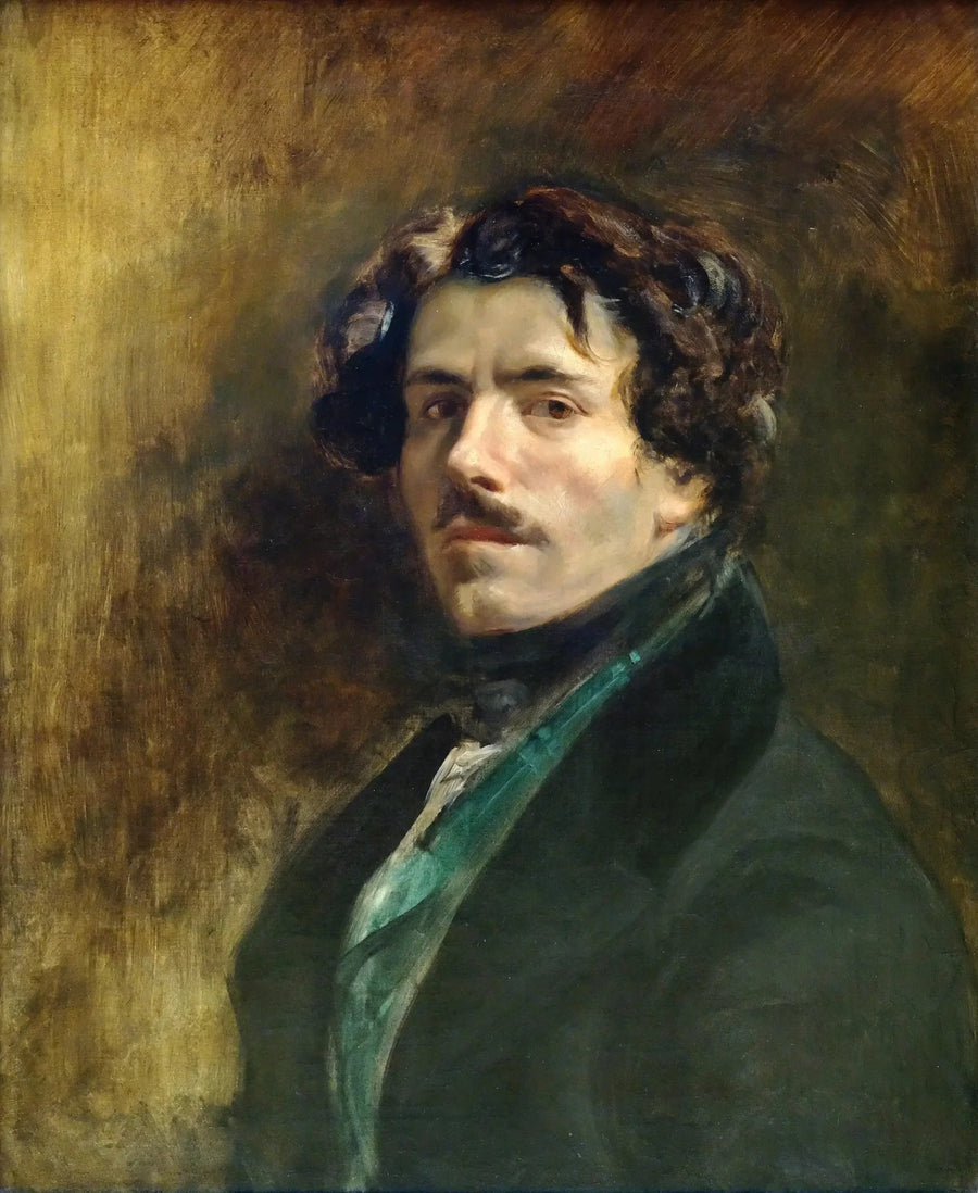 Autorretrato com colete verde - Eugène Delacroix