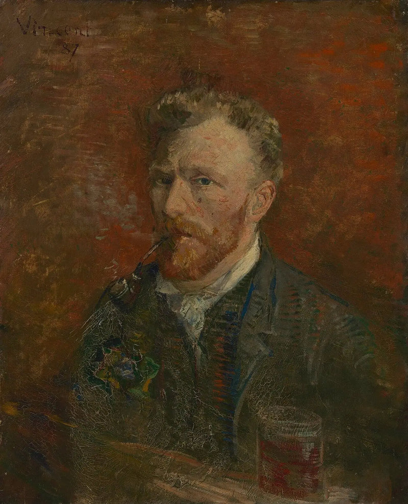 Autorretrato com copo - Vincent van Gogh