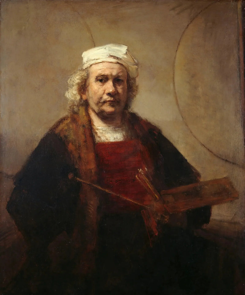 Autorretrato com dois círculos - Rembrandt