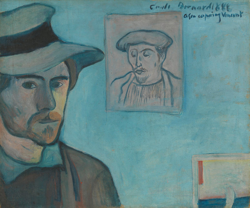 Autorretrato com o retrato de Gauguin - Émile Bernard