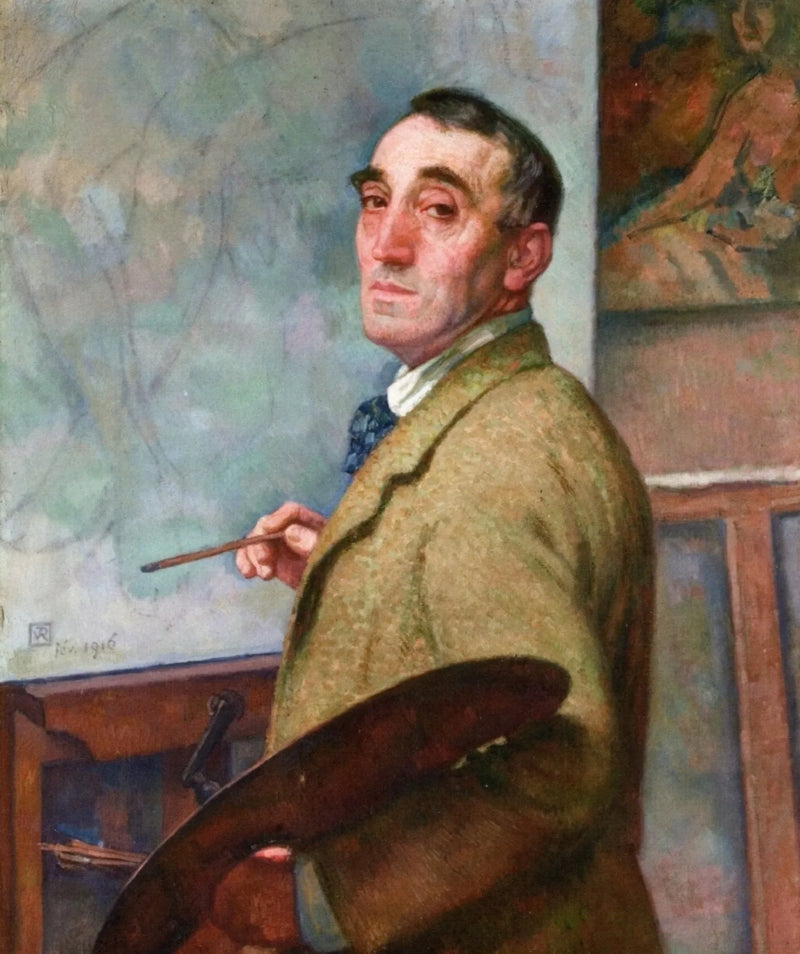 Autorretrato com paleta - Théo van Rysselberghe