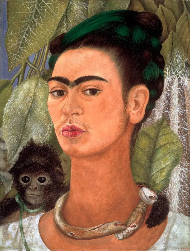 Autorretrato com um macaco - Frida Kahlo