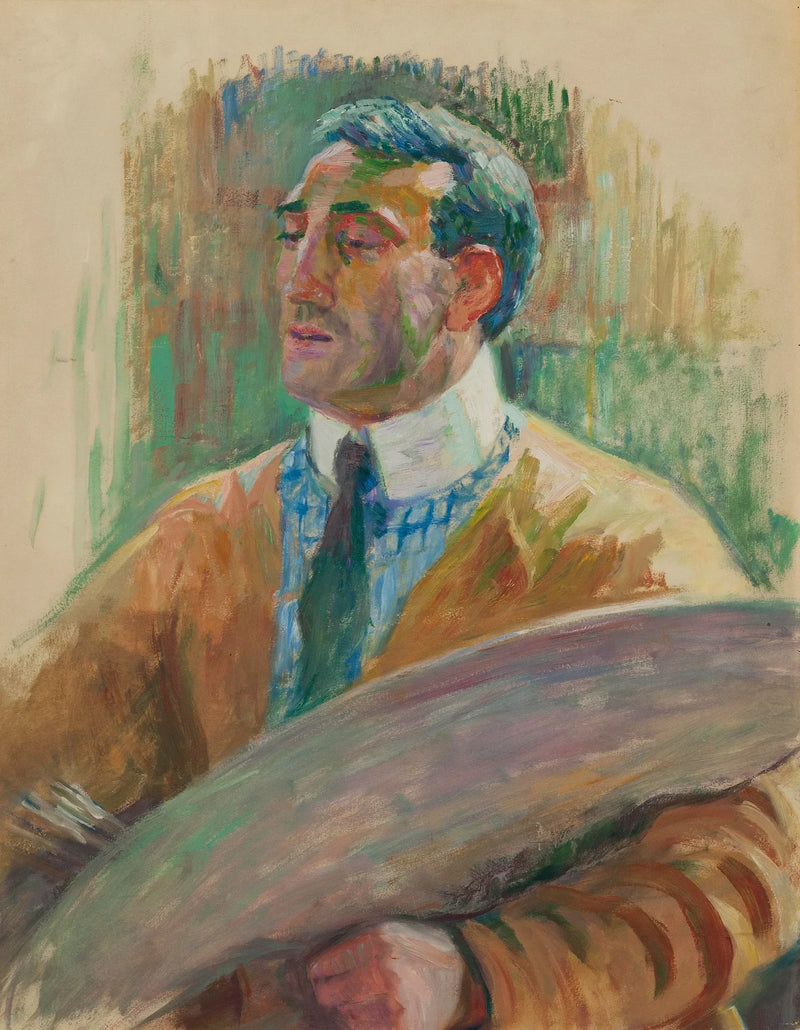 Autorretrato com uma paleta - Théo van Rysselberghe