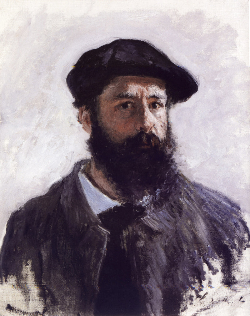 Auto-retrato usando uma boina W1078 - Claude Monet