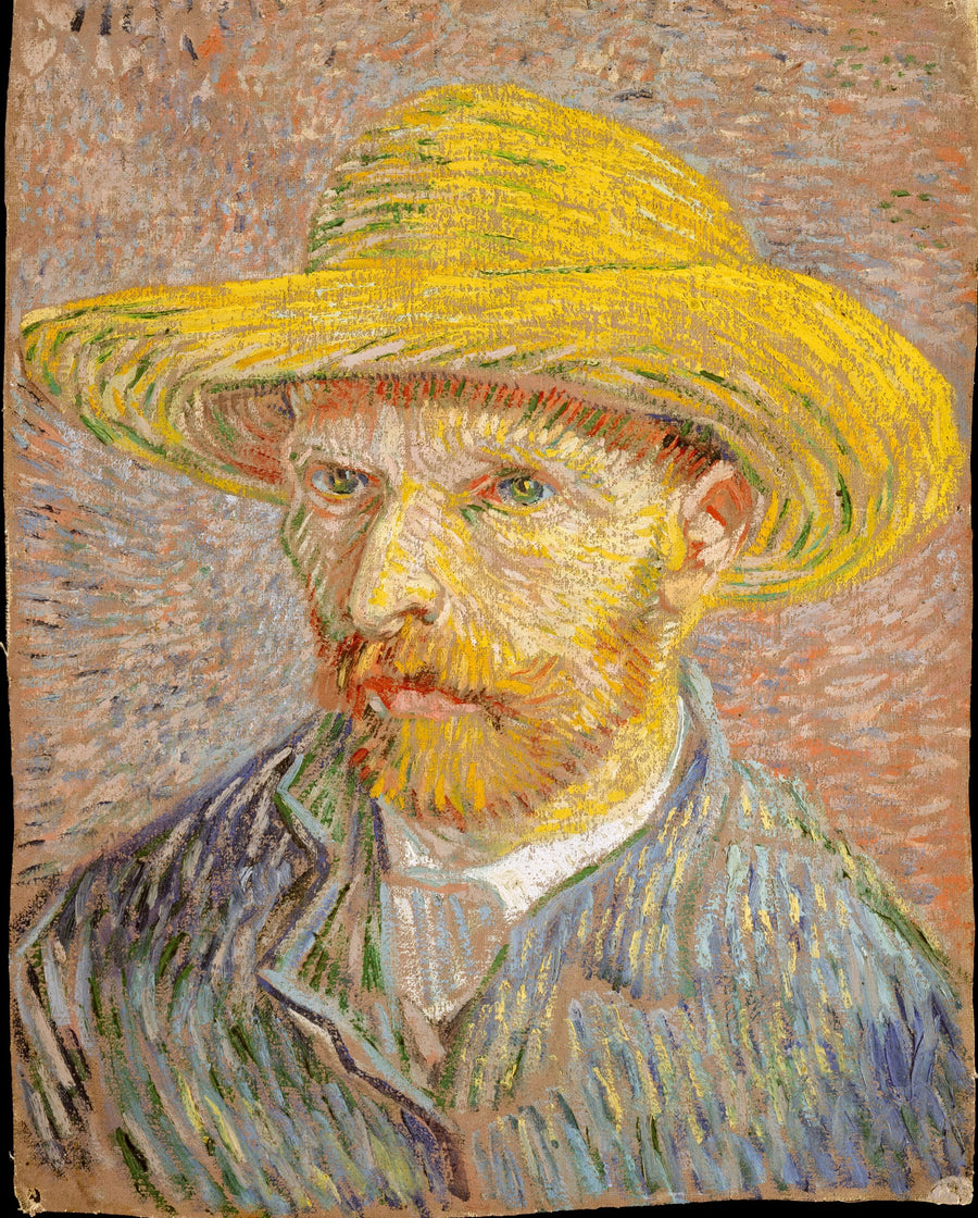 Autorretrato com chapéu de palha - Vincent van Gogh