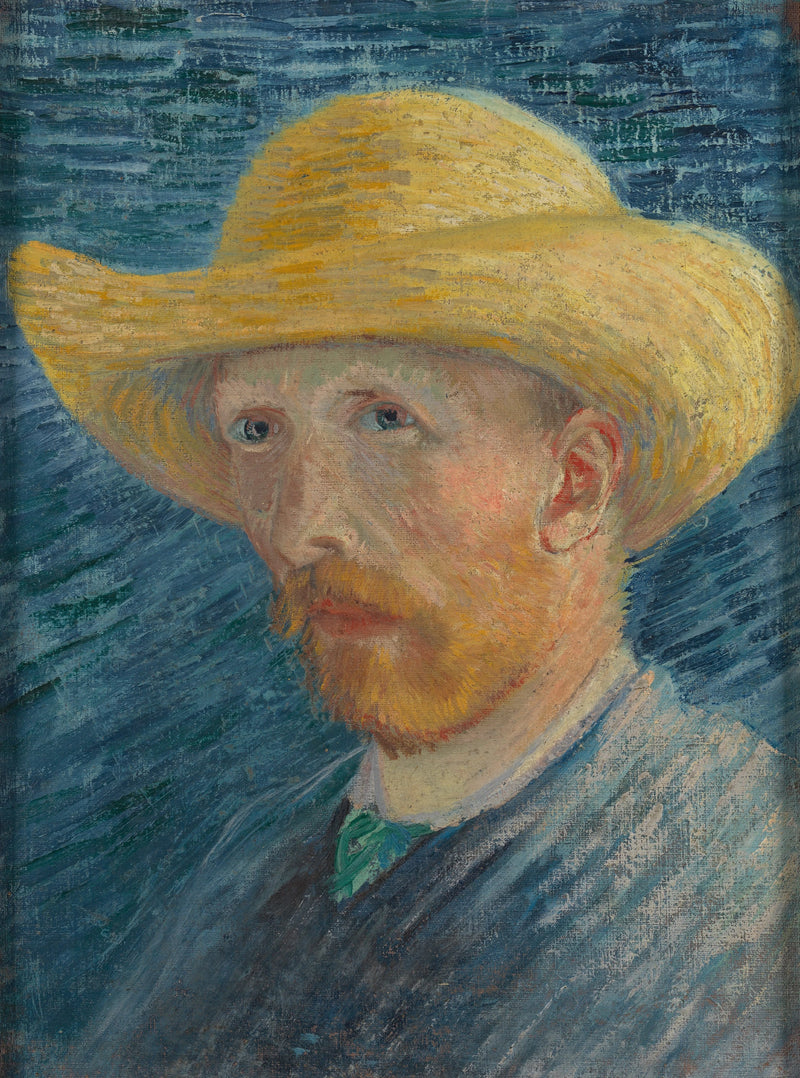 Autorretrato com chapéu de palha - Vincent van Gogh