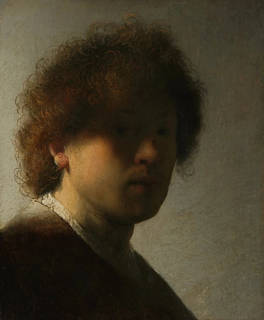 Autorretrato com cabelo desgrenhado - Rembrandt