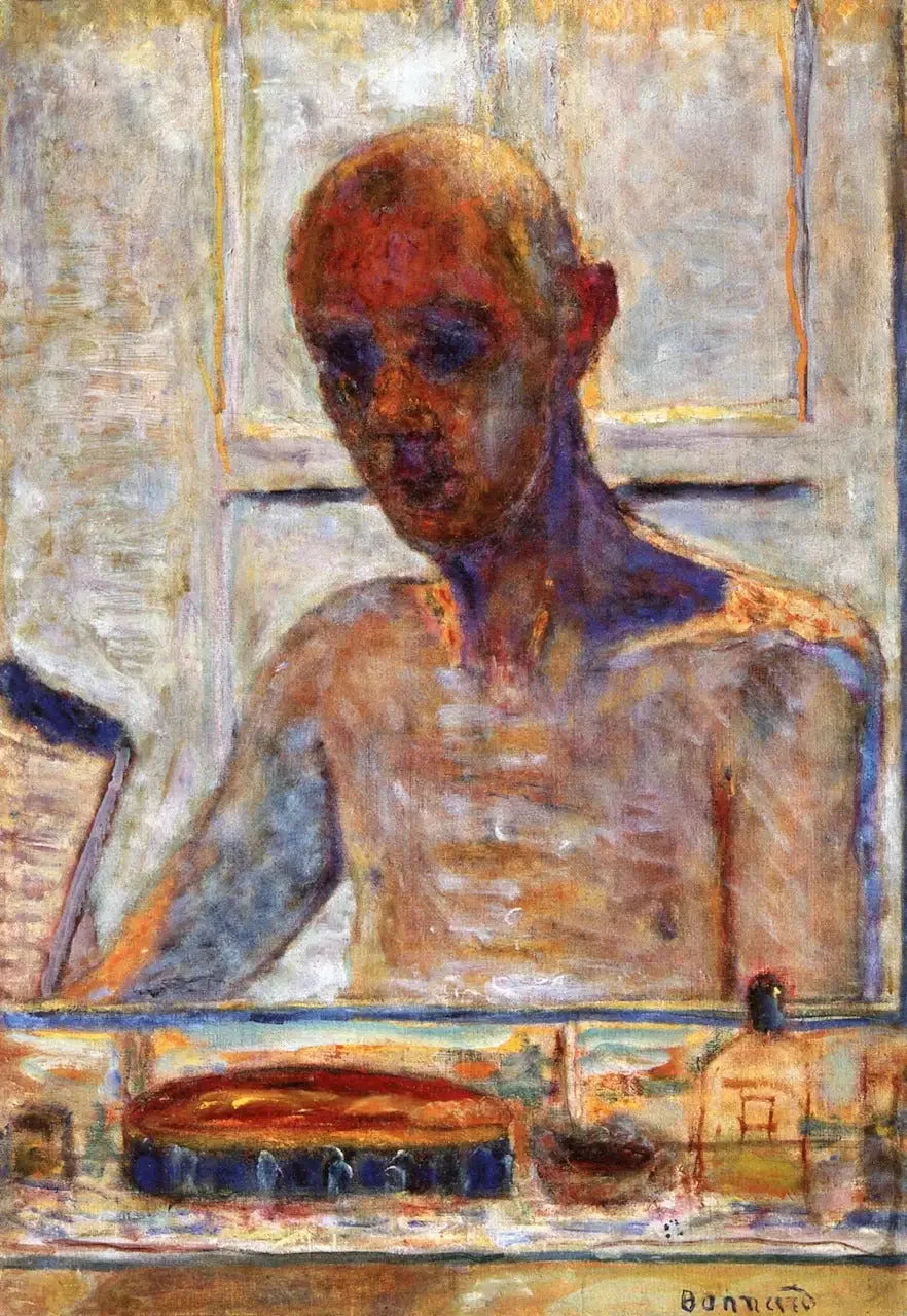 Autorretrato no espelho do banheiro - Pierre Bonnard