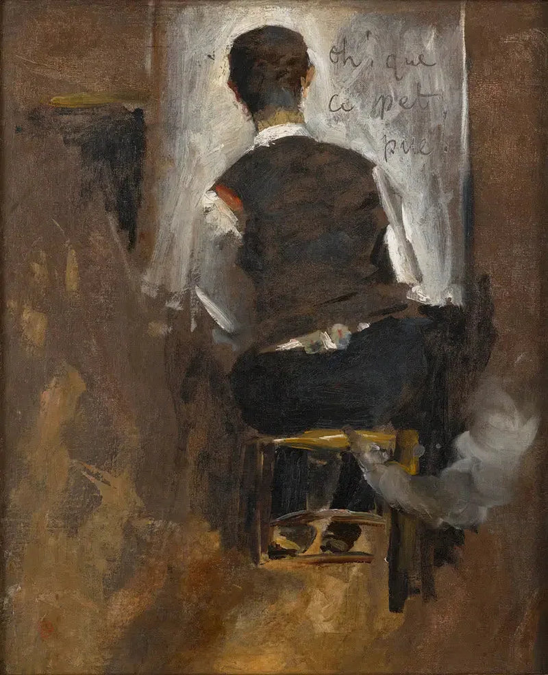 Autorretrato de dois - Henri de Toulouse-Lautrec