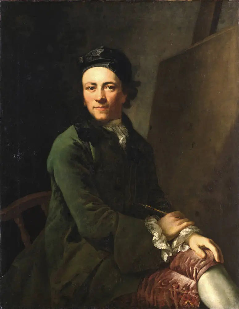 Autorretrato de juventude - Anton Graff