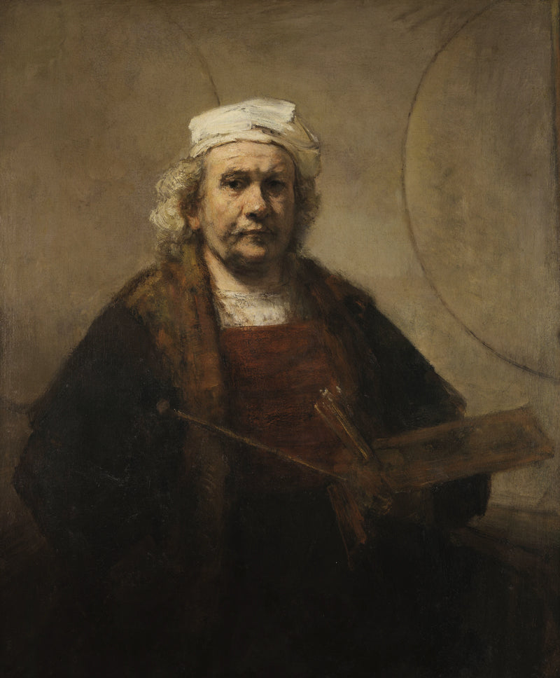 Autorretrato com dois círculos - Rembrandt