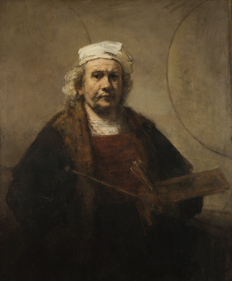 Autorretrato com dois círculos - Rembrandt