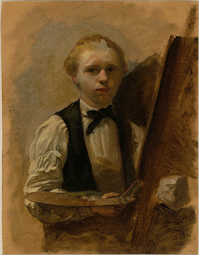 Autoportrait devant le chevalet - Albert Neuhuys