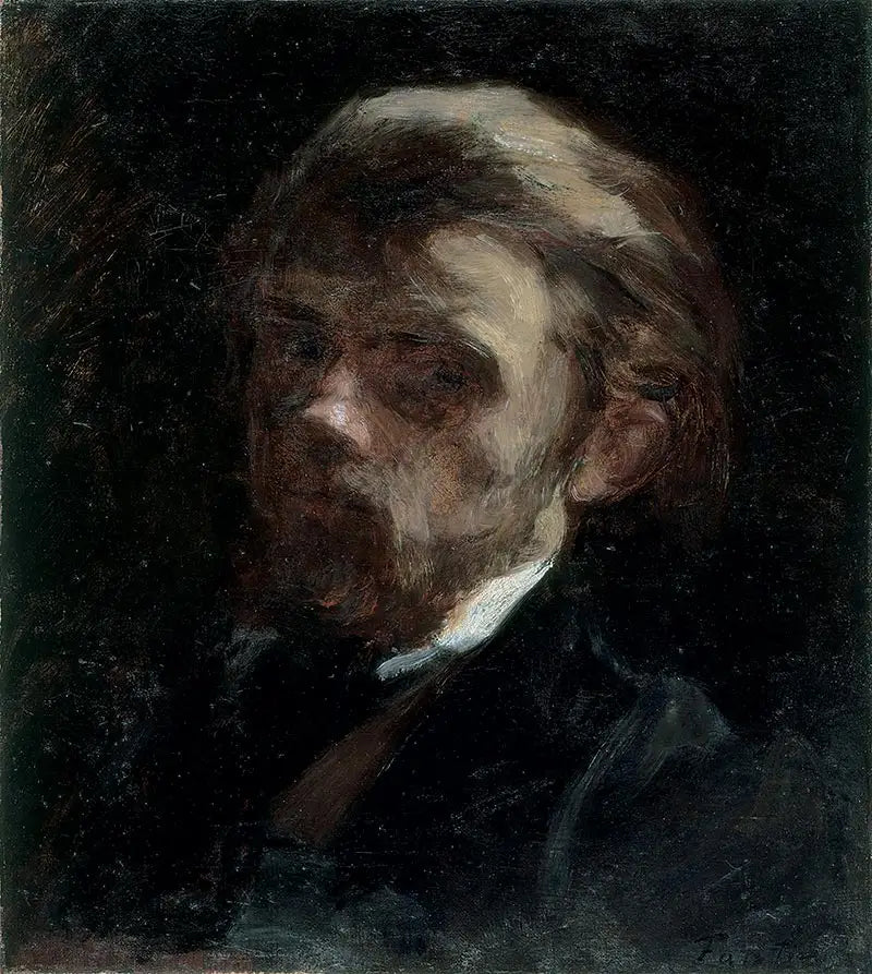 Auto retrato de busto, de três quartos à esquerda - Henri Fantin-Latour