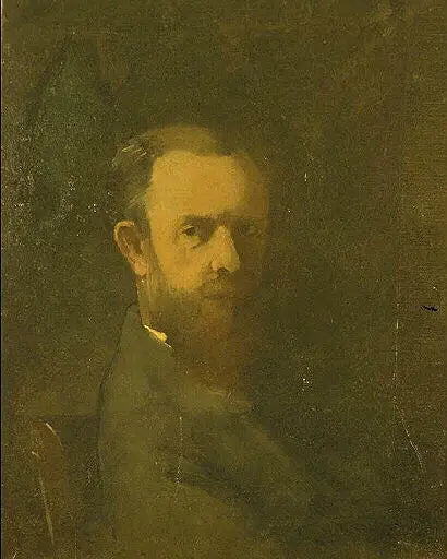 Autoportrait en buste - Odilon Redon image 1 reproduction artisanale de tableau