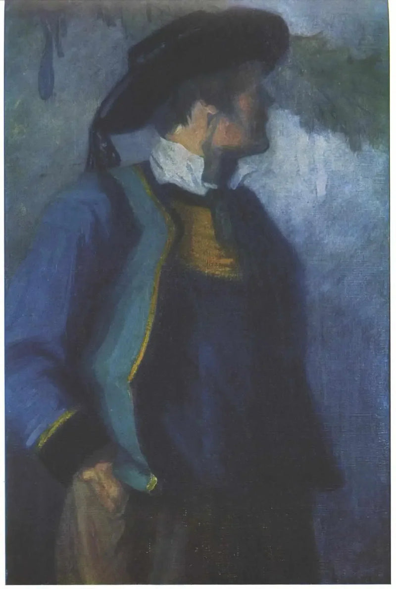 Autorretrato em traje bretão - Franz Marc