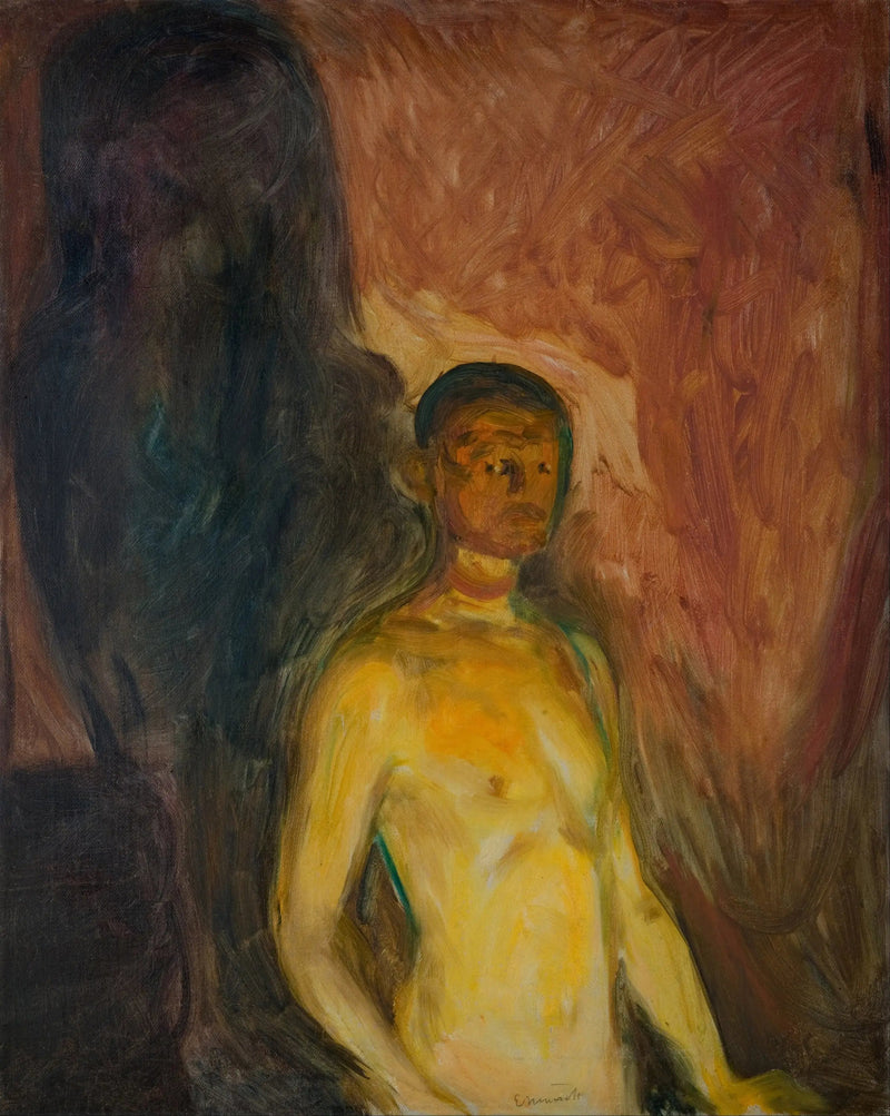 Autorretrato no inferno - Edvard Munch