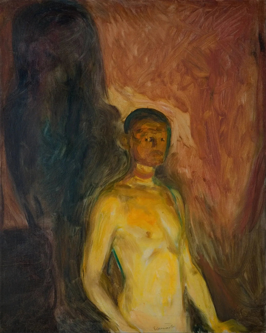 Autorretrato no inferno - Edvard Munch
