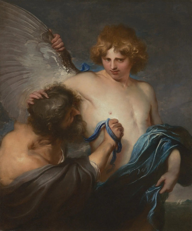 Autorretrato com Ícaro e Dédalo - Antoine van Dyck
