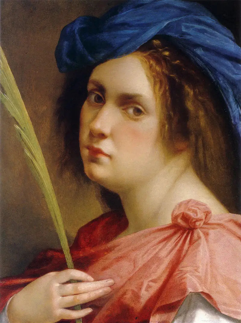 Auto-retrato como mártir - Artemisia Gentileschi