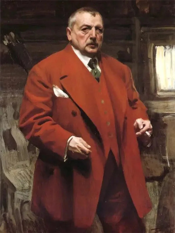 Autorretrato em vermelho - Anders Zorn