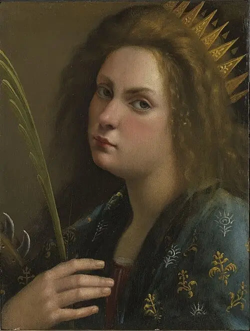 Auto retrato de Santa Catarina de Alexandria - Artemisia Gentileschi