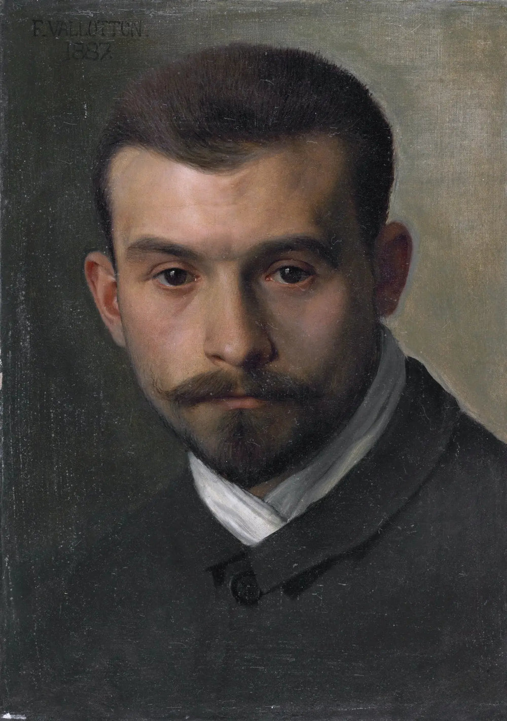 Autoportrait (Félix Vallotton 1887) - Félix Vallotton - Alpha Reproduction