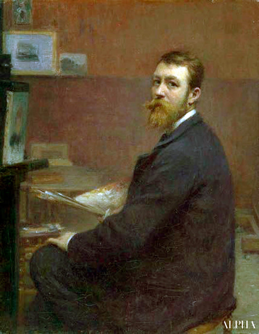 Autoportrait - Jules-Cyrille Cavé - Reproductions de tableaux et peintures haut de gamme