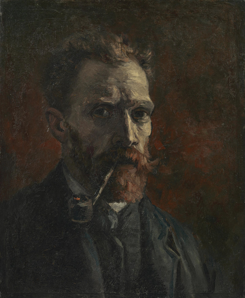 Autorretrato com cachimbo - Vincent van Gogh