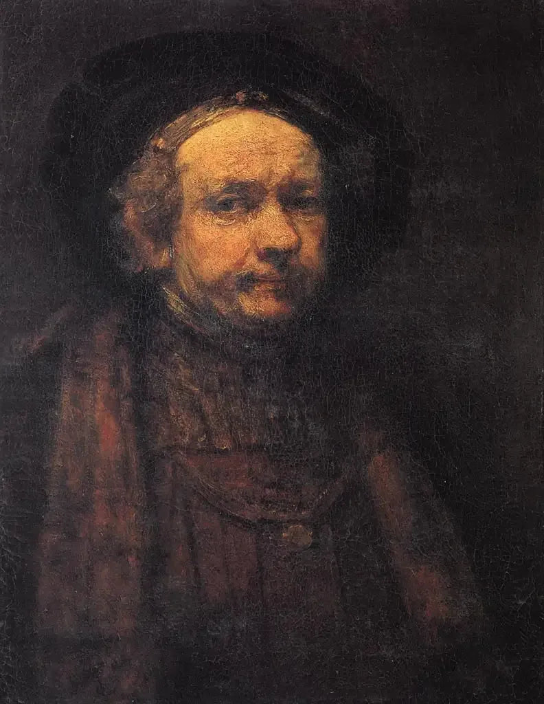 Autoportrait - Rembrandt image 1 reproduction artisanale de tableau