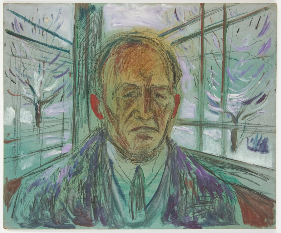 Autorretrato na varanda - Edvard Munch