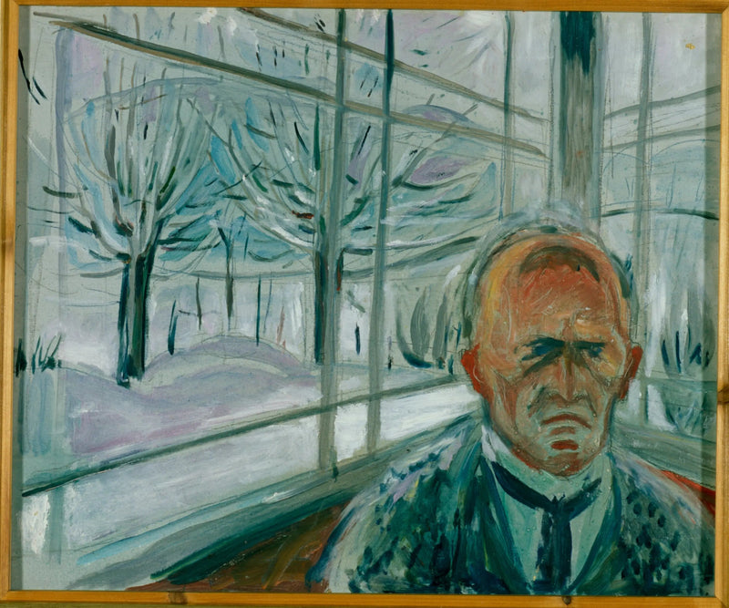 Autorretrato na varanda - Edvard Munch