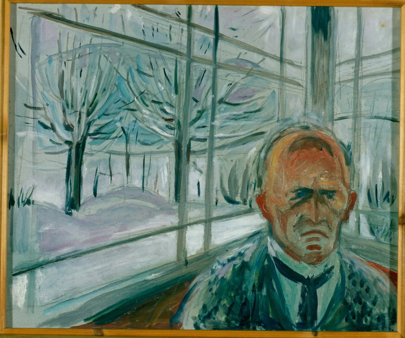 Autorretrato na varanda - Edvard Munch