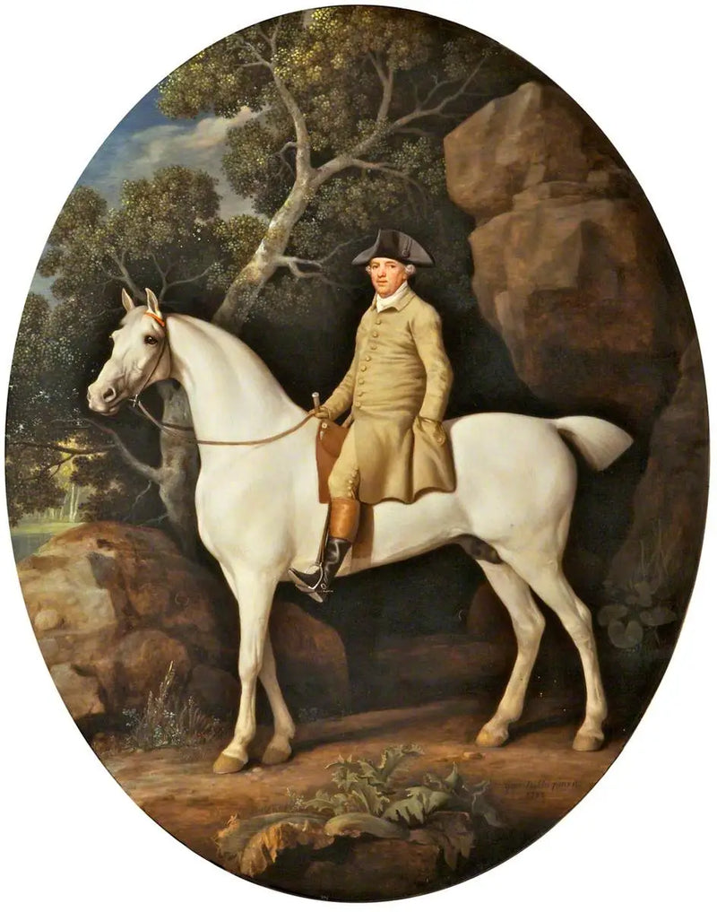 Autorretrato em um caçador branco - George Stubbs