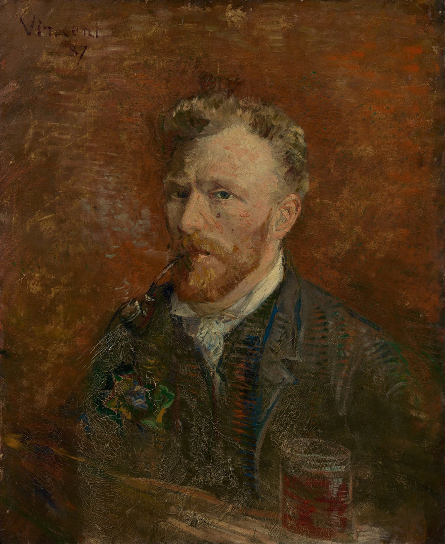 Autorretrato com copo - Vincent van Gogh