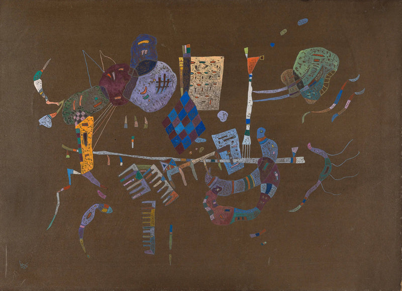 Ao redor da linha - Vassily Kandinsky