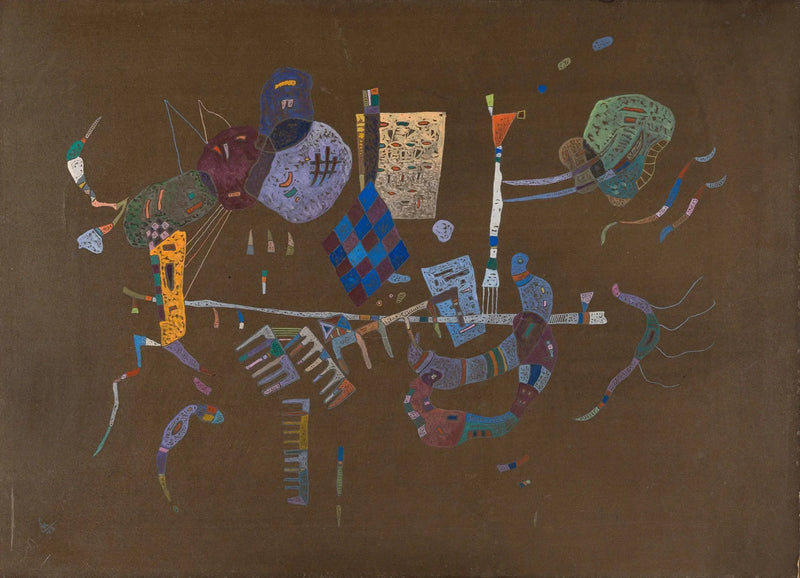 Ao redor da linha - Vassily Kandinsky