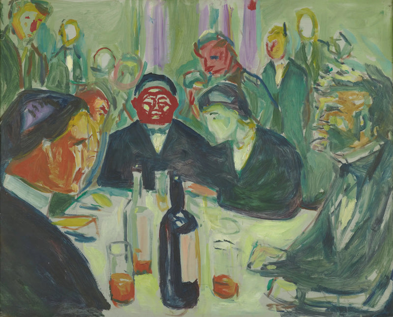 Ao redor da mesa - Edvard Munch