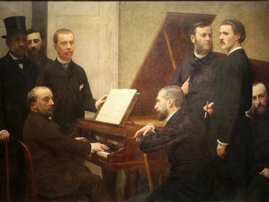 Ao redor do piano - Henri Fantin-Latour