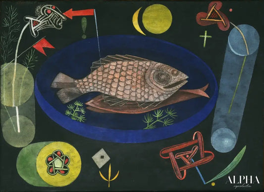 Autour du poisson - Paul Klee - Reproductions de tableaux et peintures haut de gamme