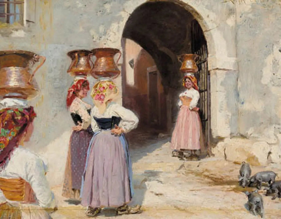 Às portas de Civita d'Antino. - Peder Severin Krøyer
